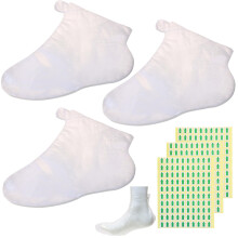 300 Pack Plastic Foot Covers Disposable Spa Liners for Moisturizing Paraffin Wax Pedicure