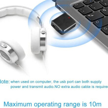 Adaptador USB para PC, Transmissor e Receptor BT 5.0 3 em 1 com AUX de 3,5 mm, Transferência Sem Fio