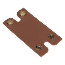 Safety Razor Case with ShockAbsorbing WaterResistant Brown Leather Cover for Double Edge Travel