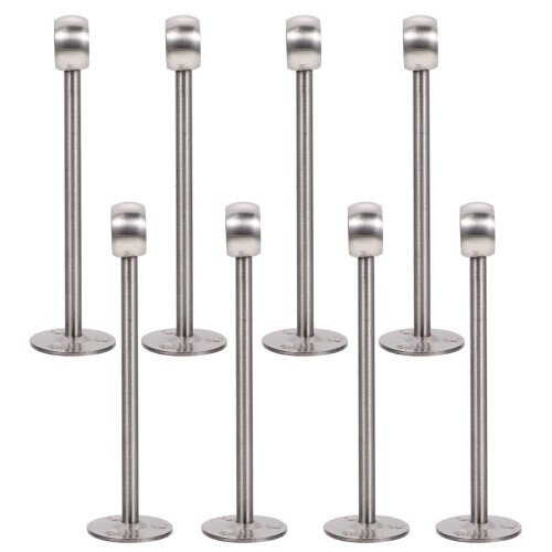 BESTYASH Closet Rod Brackets Easy Install, Heavy Duty, Silver, for Home Use 8Pcs 2