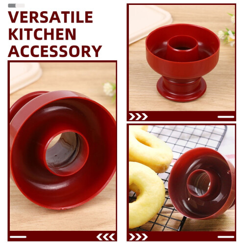 Tineasur Doughnut Pan for Baking 1Pack Donut Mold Brown PP Plastic Circular Versatile Use 2