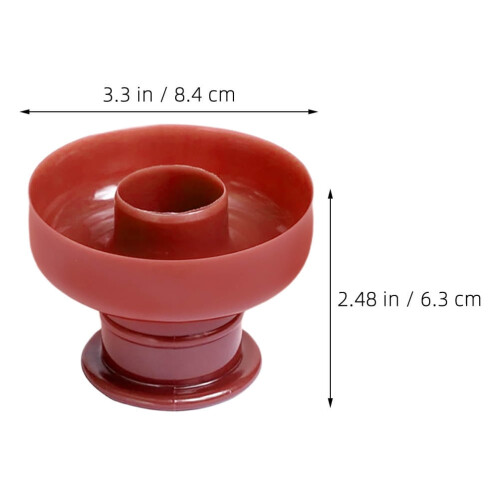 Tineasur Doughnut Pan for Baking 1Pack Donut Mold Brown PP Plastic Circular Versatile Use 1
