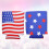 KALLORY Patriotic Can Sleeves Flag Pattern 2Pcs 5.1Inches 7