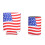 KALLORY Patriotic Can Sleeves Flag Pattern 2Pcs 5.1Inches 6