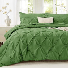 Set de pilotă de dimensiuni mari, design verde Pintuck, 7 piese