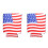 KALLORY Patriotic Can Sleeves Flag Pattern 2Pcs 5.1Inches 8