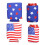 KALLORY Patriotic Can Sleeves Flag Pattern 2Pcs 5.1Inches 4