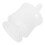 Mortier et pilon blancs en polypropylène pour usage domestique (1 ensemble) 3
