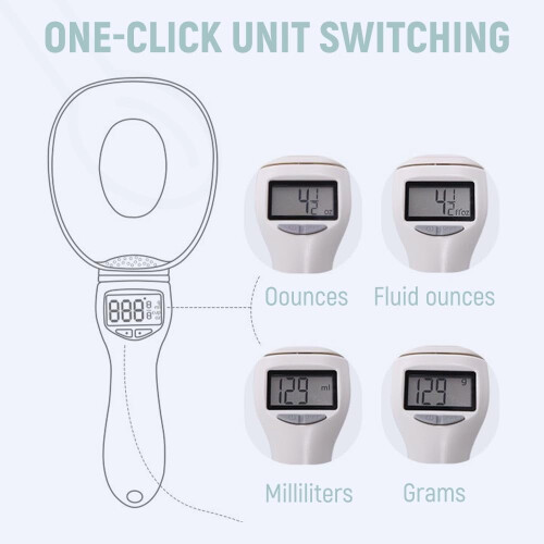 Digitale maatlepel, 800 g x 0,1 g, wit 2