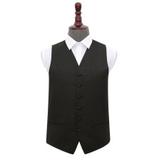 Black Swirl Wedding Waistcoat - 46"