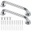 Duschstöd i rostfritt stål, 23 cm, 2-pack 1