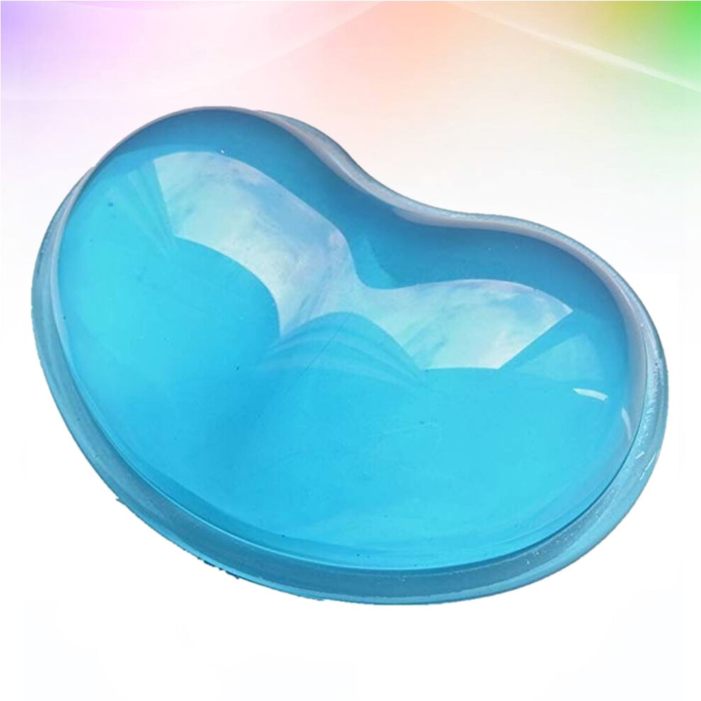 Silicone Heart-Shaped Mouse Wrist Pad Blue 9104899500007