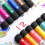 12-Pack Magnetic Dry Erase Markers with Eraser Tips, Chisel Point, Multicolor – Compatible with Whiteboards 5