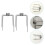 Πιρούνια σούβλας Tineasur Silver Iron, πρακτικά, επαναχρησιμοποιήσιμα, ασφαλή για το 6
