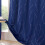 Thermal Insulated Blackout Curtain Panel Blue 87x55in 3
