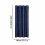Thermal Insulated Blackout Curtain Panel Blue 87x55in 2