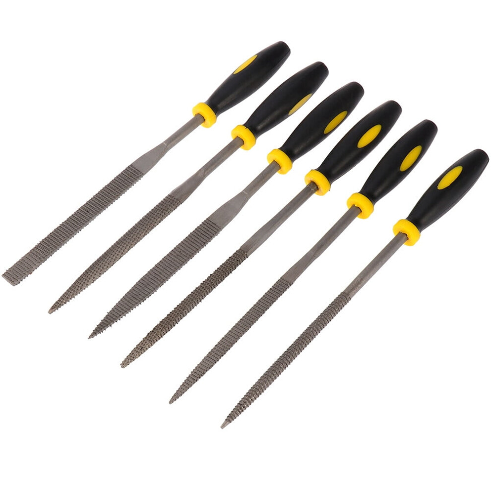 6-Piece Mini Wood Rasp File Set For Woodworking, Steel Hand Files Tools For Precision Crafting 9165521446858