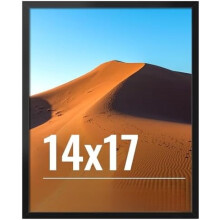 Cadre photo noir 14x17 avec plexiglas HD, affichage vertical/horizontal, compatible avec les photos et affiches 14x17