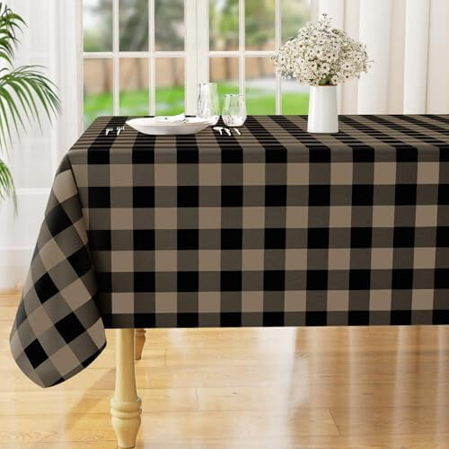 Rectangle Vinyl Tablecloth with Flannel Back