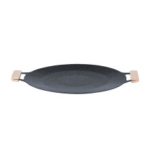 Κορεάτικο στυλ BBQ Grill Pan για εστία, μεγάλο τηγάνι ψησίματος για κάμπινγκ,