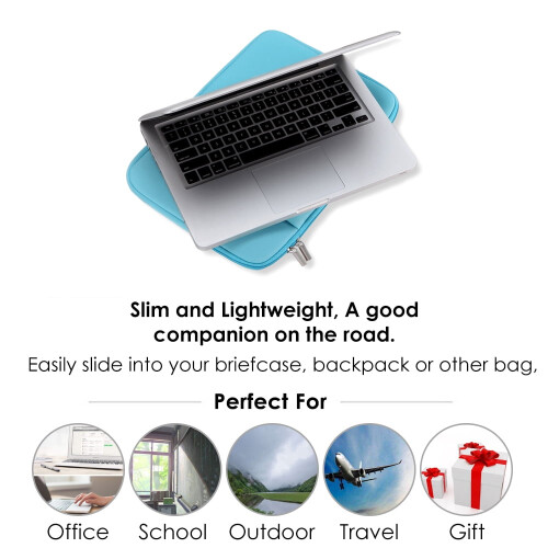 B2015 Capa Protetora Macia com Zíper para Laptop de 17 Polegadas - Bolsa de Substituição para MacBook Air Pro Ultrabook 1