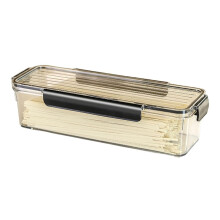 Recipientes para armazenamento de alimentos com tampas, caixa multiuso para macarrão, batatas fritas, farinha, 2,25L para biscoitos (branco)