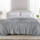 Κουβέρτα Fleece King Size 90x108 ίντσες ανοιχτό γκρι 1