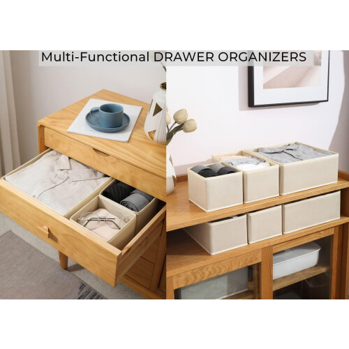 12-Piece Foldable Drawer Organisers Set 1