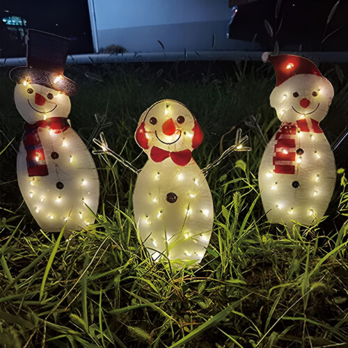 Φωτιζόμενη χριστουγεννιάτικη διακόσμηση αυλής με χιονάνθρωπο, ανθεκτική στις 2