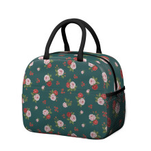 Boîte à lunch isotherme à motif floral pour femme – Étanche, idéale pour le travail, la plage, les voyages, les pique-niques et le camping