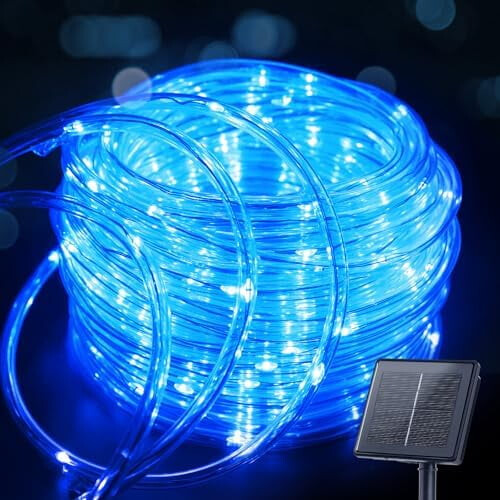 Ηλιακά φωτιστικά σε σειρά 39FT100LED, 8 λειτουργίες, αδιάβροχα, για εξωτερικούς χώρους,