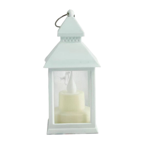 Lanterna de vela LED vintage de 5,6 polegadas, à prova d'água IP44, funciona com bateria, luminária de mesa/pendurada para varanda, decoração