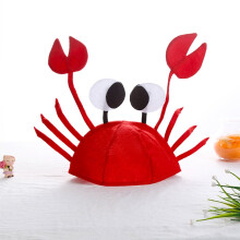 Funny Crab & Lobster Costume Hats Set of 2