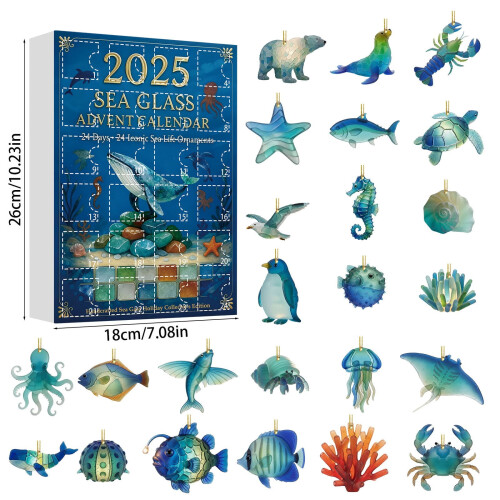 Ημερολόγιο Εορτασμού Θαλάσσιας Ζωής 2025 – 24 Χειροποίητο Ακρυλικό 2
