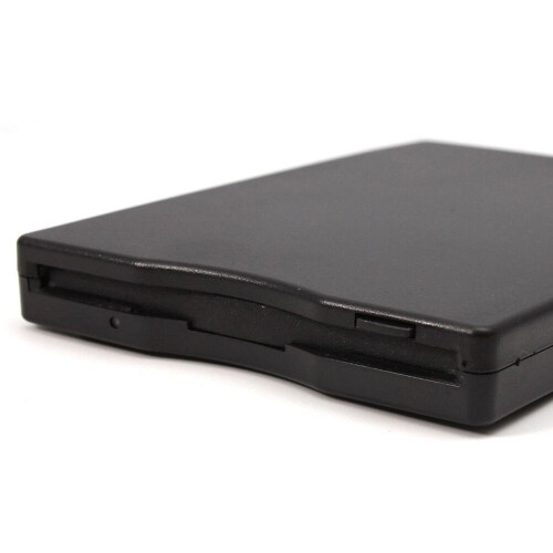 1Pcs Black Plastic External Floppy Disk Drive for Laptop Data Transfer Usb 2.0 1