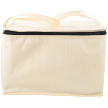 Sac isotherme en tissu beige, 1 pièce, 35,5 x 35,5 x 23 cm