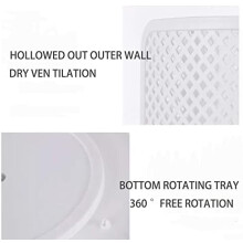 Porte-gobelets et couvercles en plastique pour comptoir, salle de pause, salle de bain – Blanc, compatible avec les gobelets en papier standard