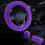 Faux Wool Steering Wheel Cover Purple 1 Pack 2