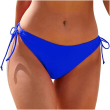 Costum de baie pentru femei, cu talie joasă, cu șnururi, model „Cheeky Side Wear” și legături laterale, preț limitat sub 10 dolari.