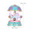 YEAHIBABY Rotating Carousel Music Box with Multicolor LED Light Table Centerpiece 6