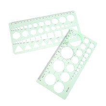 FRCOLOR2Pcs Plantillas para diario Plantilla circular Llave inglesa Bolígrafo Verde