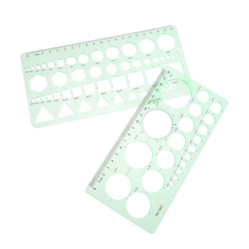 FRCOLOR2Pcs Στένσιλ για Καταγραφή σε Ημερολόγιο, Πρότυπο Κυκλικού Κλειδιού, Στυλό,