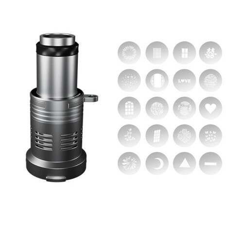 Flash Spotlight Focusing Projection Photography Spotlight Kit with 20PCS  Insert for  ML100Bi