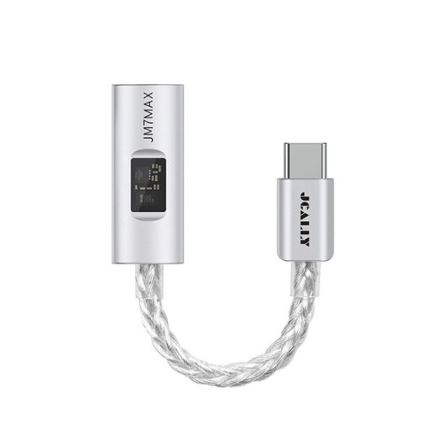 JCALLY JM7MAX Type-C Portable Amplifier Visual HiFi USB to 3.5mm Digital CX31993 DAC Adapter for Android/IOS Support Mic 1