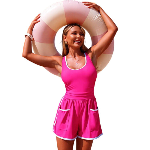 Γυναικείο σετ δύο τεμαχίων Tankini Modest – Πλήρης κάλυψη, άνετη εφαρμογή για παραλία,