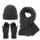 Σετ Κασκόλ και Γαντιών για Γυναικεία Καπέλα Beanie Ζεστά Χειμερινά Γάντι Πλέξιμο 1