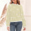 gelber Damen-Strickpullover mit langen Ärmeln und Rundhalsausschnitt 2
