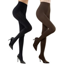 Women's 2-6 Pairs Opaque Control Top Tights Comfort Stretch 70 Denier Pantyhose