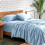 Ensemble de draps Queen 4 pièces en microfibre hydro-brossée ultra-douce 2