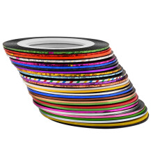 30 Rolls Gold Silver Nail Art Striping Tape Set for DIY Manicure and Professional Design